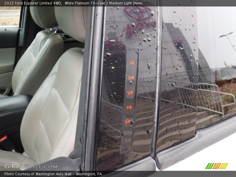 White Platinum Tri-Coat / Medium Light Stone 2013 Ford Explorer Limited 4WD