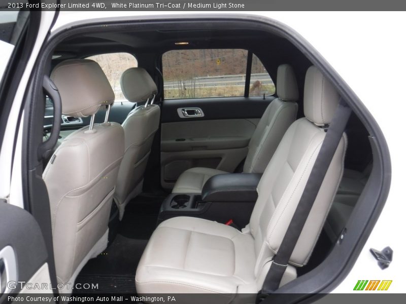 White Platinum Tri-Coat / Medium Light Stone 2013 Ford Explorer Limited 4WD
