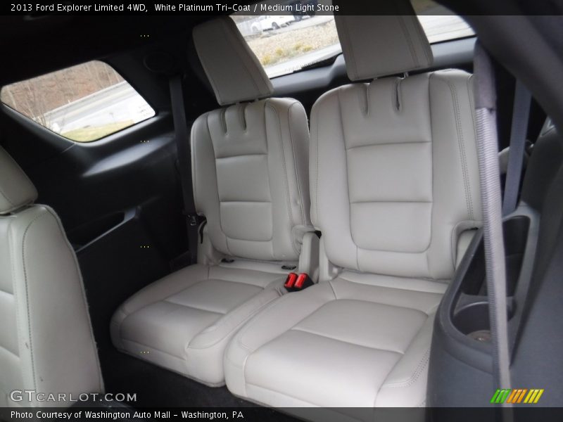 White Platinum Tri-Coat / Medium Light Stone 2013 Ford Explorer Limited 4WD