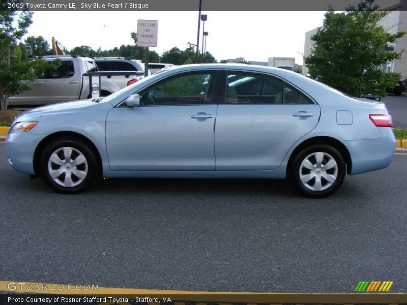Sky Blue Pearl / Bisque 2009 Toyota Camry LE