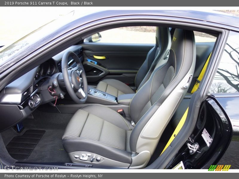 Front Seat of 2019 911 Carrera T Coupe