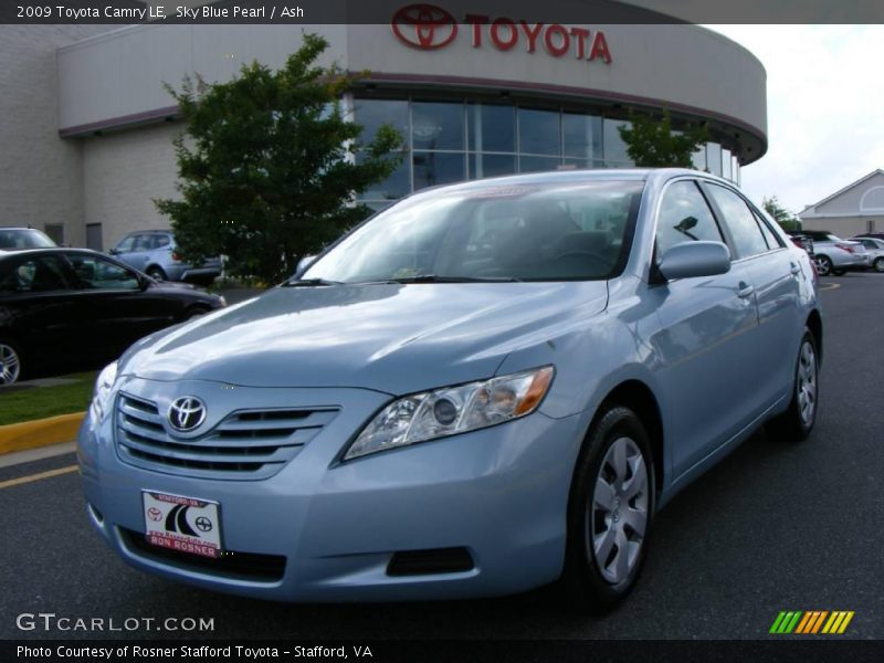 Sky Blue Pearl / Ash 2009 Toyota Camry LE