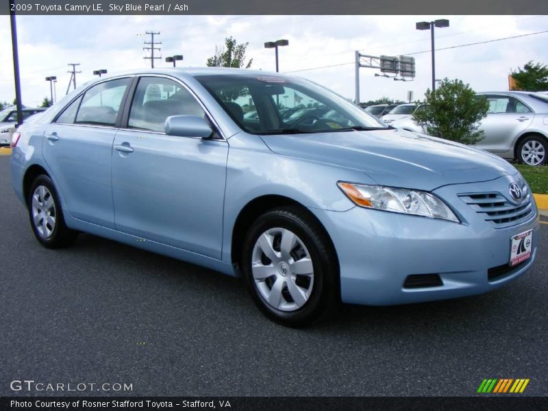 Sky Blue Pearl / Ash 2009 Toyota Camry LE