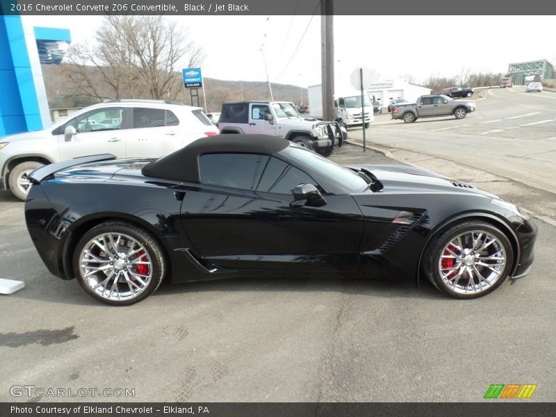 Black / Jet Black 2016 Chevrolet Corvette Z06 Convertible