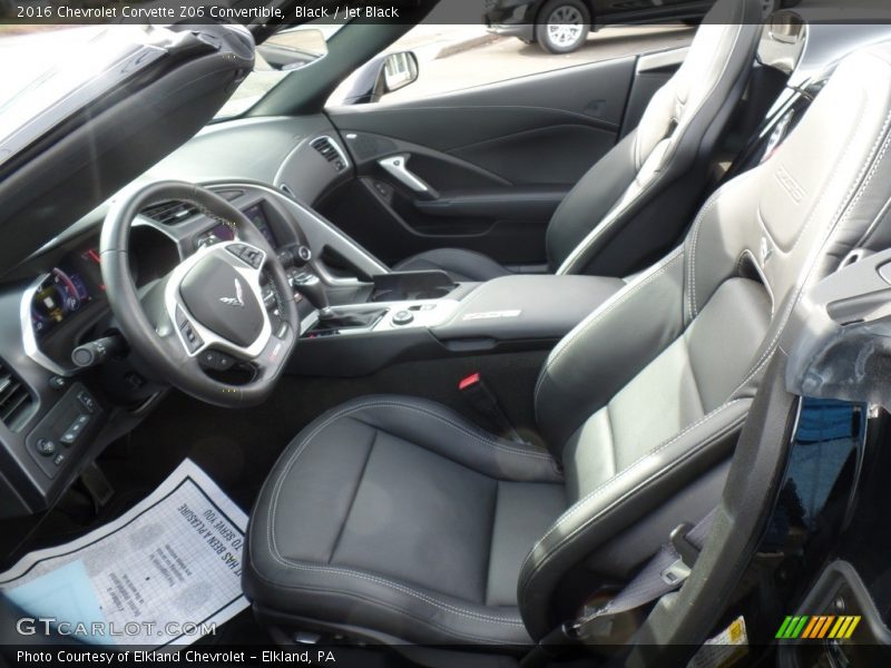 Black / Jet Black 2016 Chevrolet Corvette Z06 Convertible