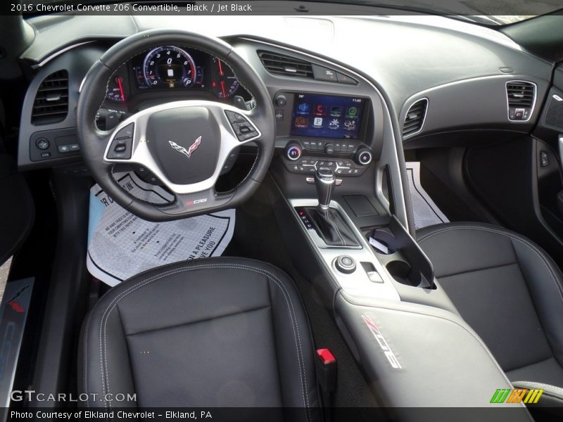Black / Jet Black 2016 Chevrolet Corvette Z06 Convertible