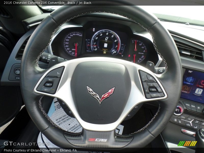 Black / Jet Black 2016 Chevrolet Corvette Z06 Convertible