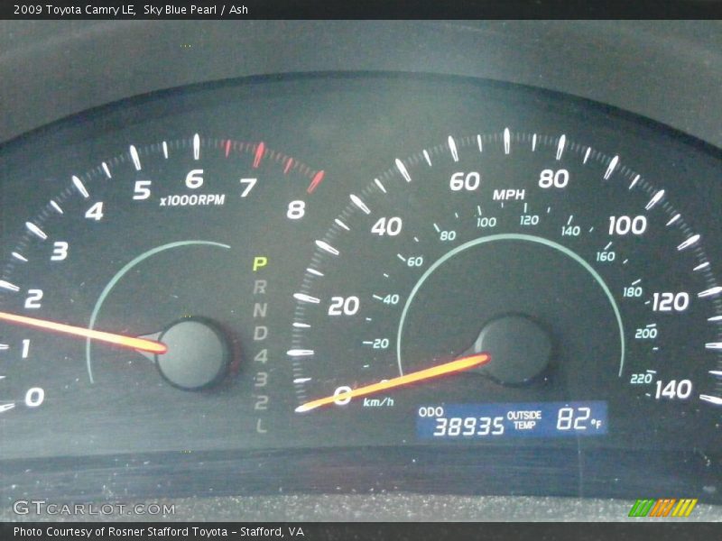 Sky Blue Pearl / Ash 2009 Toyota Camry LE