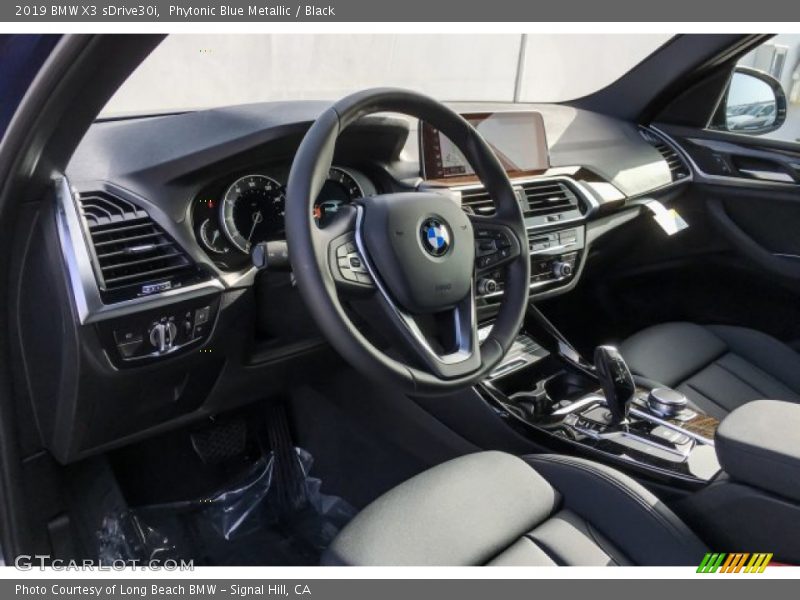 Phytonic Blue Metallic / Black 2019 BMW X3 sDrive30i
