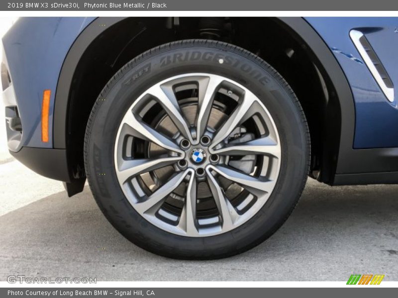 Phytonic Blue Metallic / Black 2019 BMW X3 sDrive30i