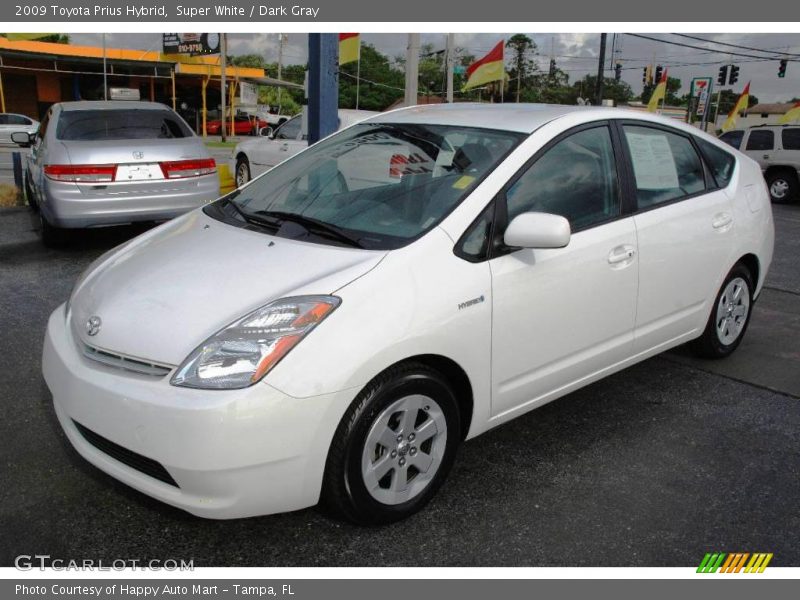 Super White / Dark Gray 2009 Toyota Prius Hybrid