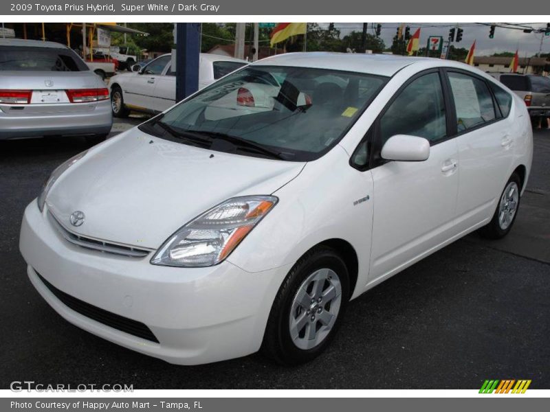 Super White / Dark Gray 2009 Toyota Prius Hybrid