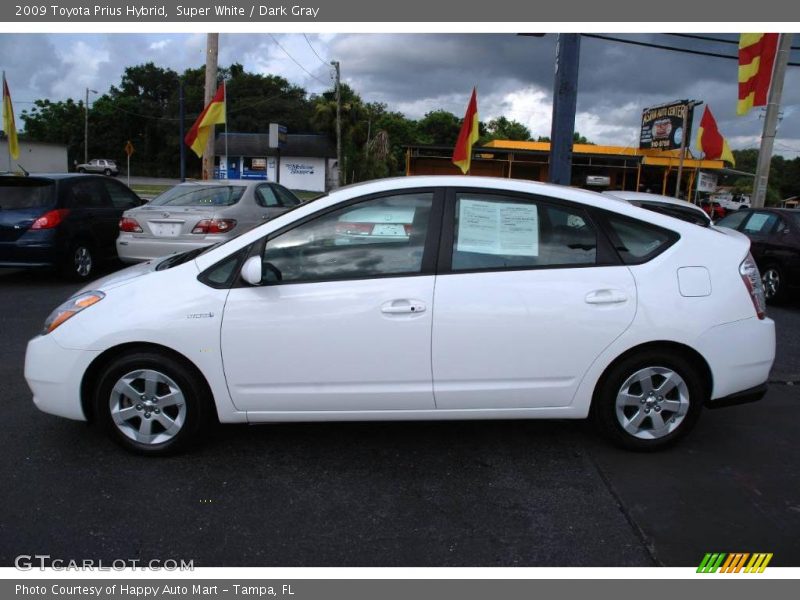 Super White / Dark Gray 2009 Toyota Prius Hybrid