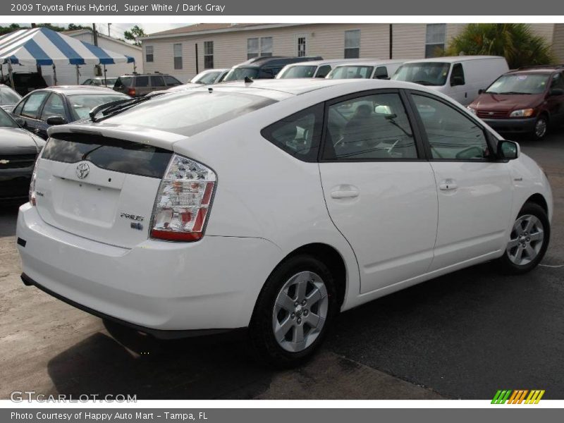 Super White / Dark Gray 2009 Toyota Prius Hybrid