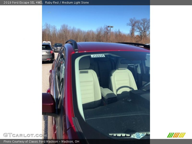 Ruby Red / Medium Light Stone 2019 Ford Escape SEL 4WD