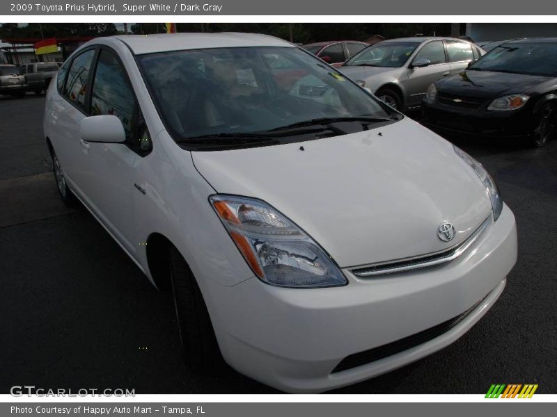 Super White / Dark Gray 2009 Toyota Prius Hybrid