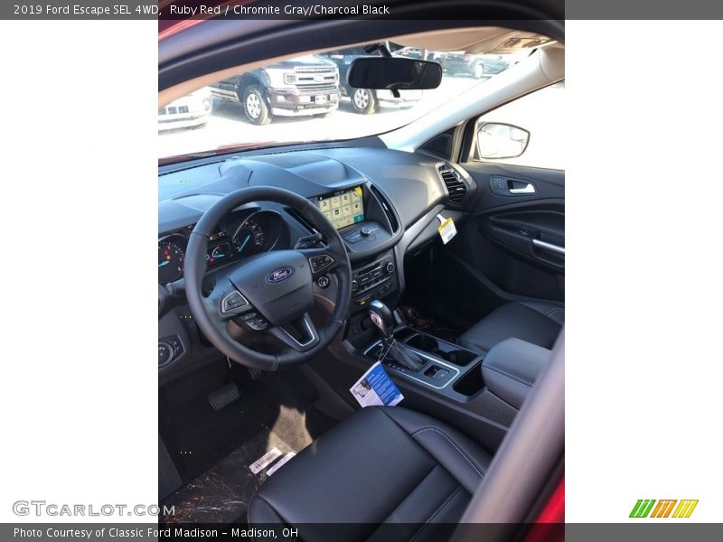 Ruby Red / Chromite Gray/Charcoal Black 2019 Ford Escape SEL 4WD