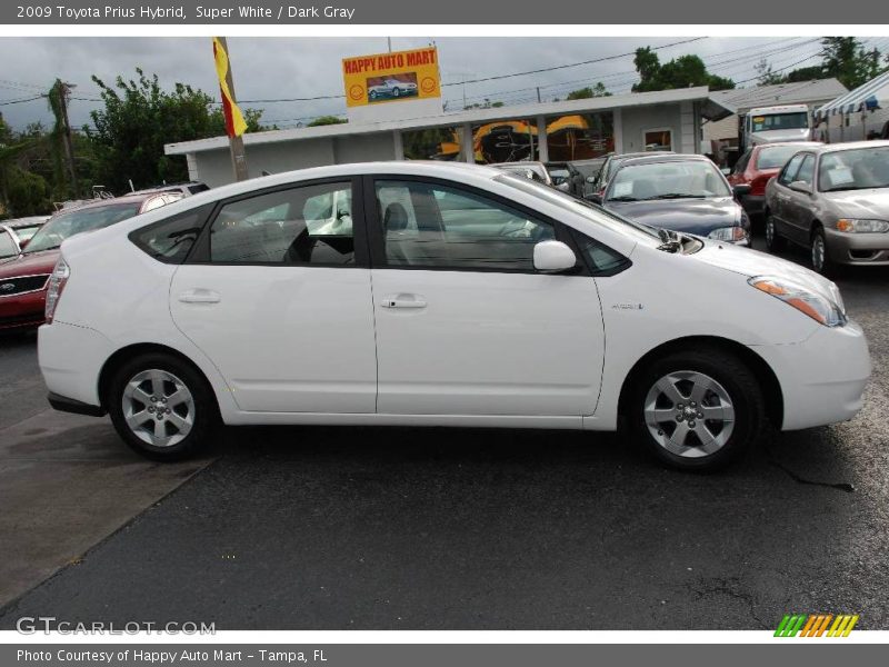 Super White / Dark Gray 2009 Toyota Prius Hybrid