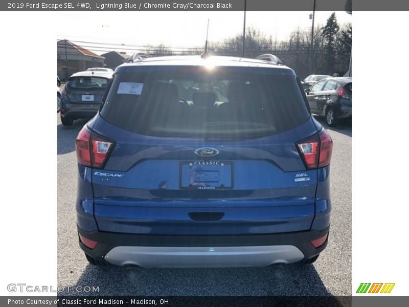 Lightning Blue / Chromite Gray/Charcoal Black 2019 Ford Escape SEL 4WD