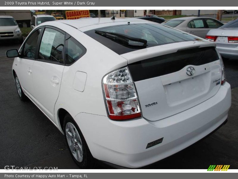 Super White / Dark Gray 2009 Toyota Prius Hybrid
