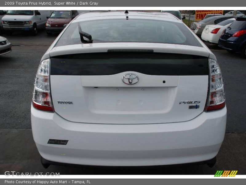 Super White / Dark Gray 2009 Toyota Prius Hybrid