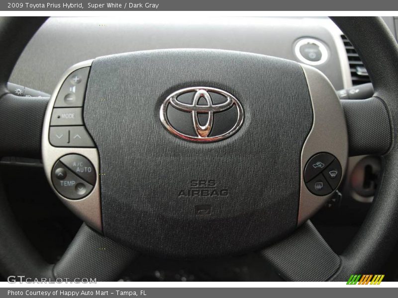 Super White / Dark Gray 2009 Toyota Prius Hybrid