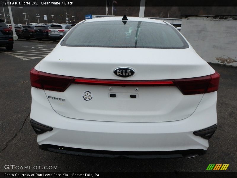 Clear White / Black 2019 Kia Forte LXS