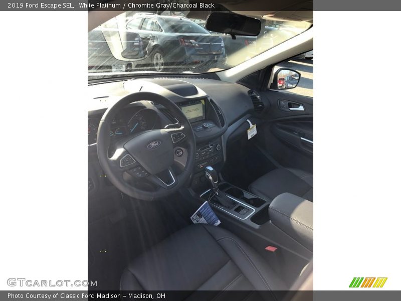 White Platinum / Chromite Gray/Charcoal Black 2019 Ford Escape SEL