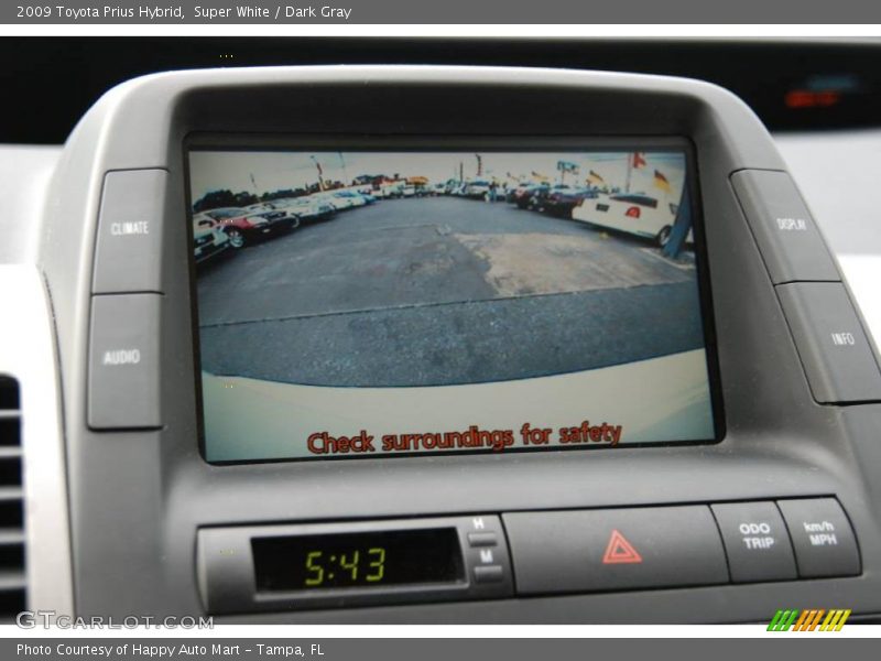 Super White / Dark Gray 2009 Toyota Prius Hybrid
