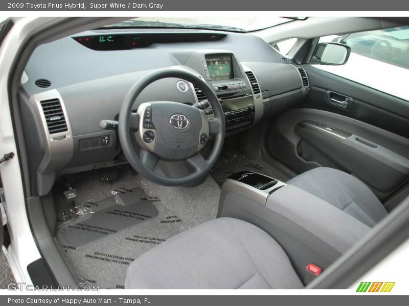 Super White / Dark Gray 2009 Toyota Prius Hybrid