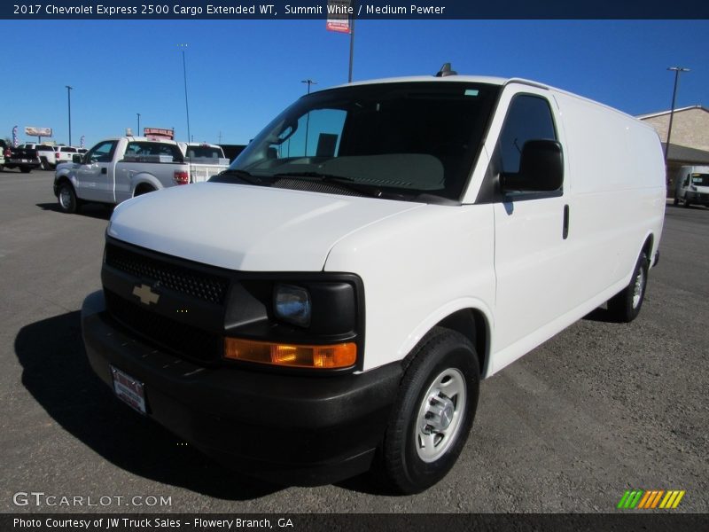 Summit White / Medium Pewter 2017 Chevrolet Express 2500 Cargo Extended WT