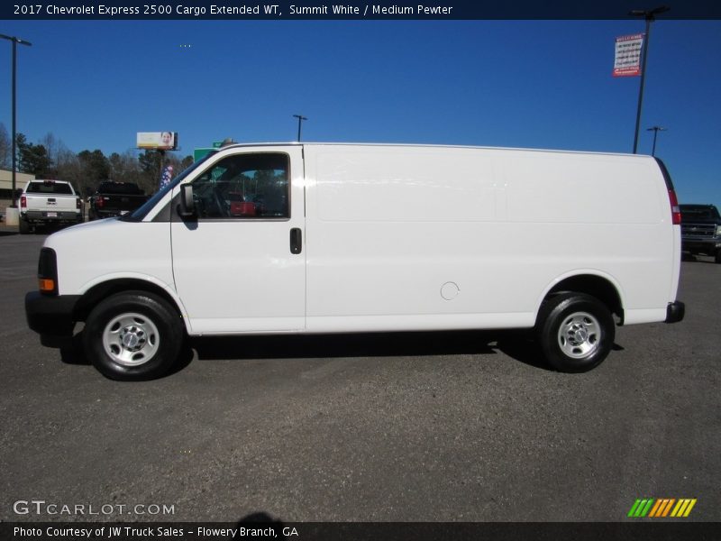 Summit White / Medium Pewter 2017 Chevrolet Express 2500 Cargo Extended WT