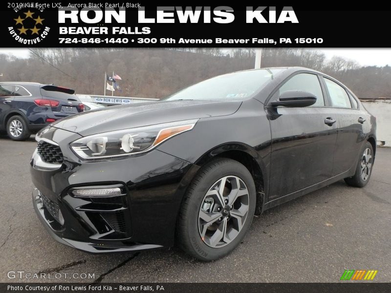 Aurora Black Pearl / Black 2019 Kia Forte LXS