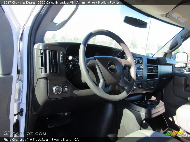 Summit White / Medium Pewter 2017 Chevrolet Express 2500 Cargo Extended WT