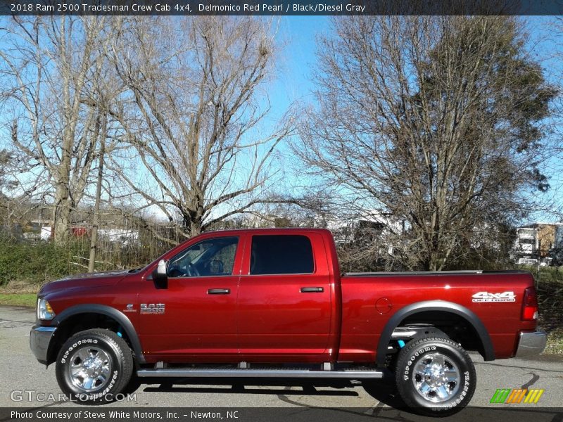 Delmonico Red Pearl / Black/Diesel Gray 2018 Ram 2500 Tradesman Crew Cab 4x4
