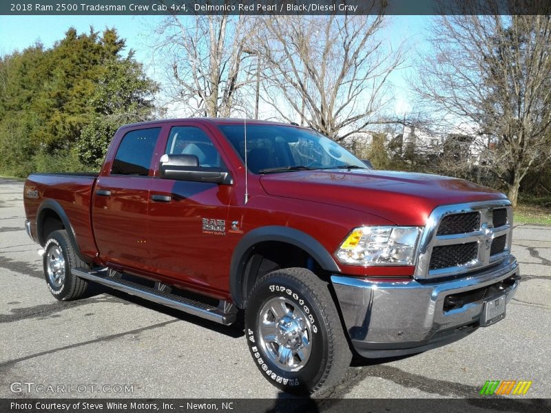 Delmonico Red Pearl / Black/Diesel Gray 2018 Ram 2500 Tradesman Crew Cab 4x4