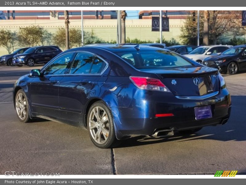 Fathom Blue Pearl / Ebony 2013 Acura TL SH-AWD Advance