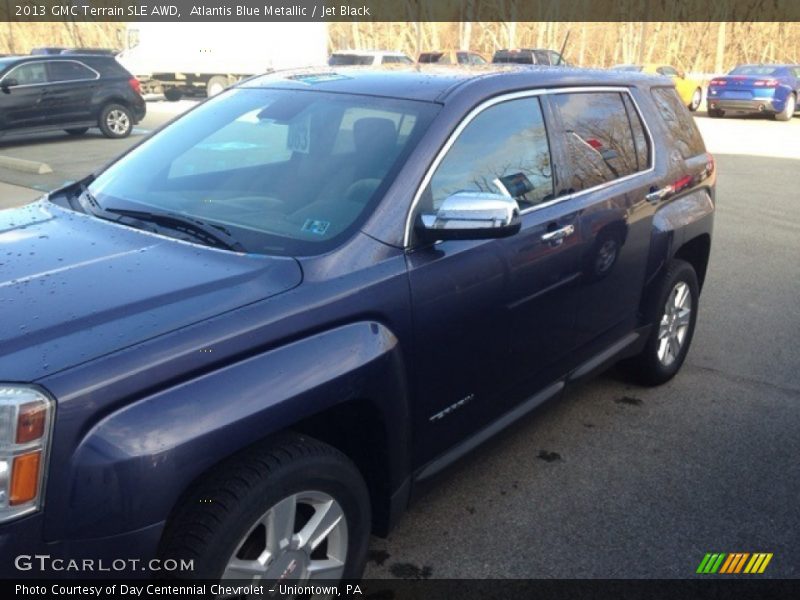 Atlantis Blue Metallic / Jet Black 2013 GMC Terrain SLE AWD