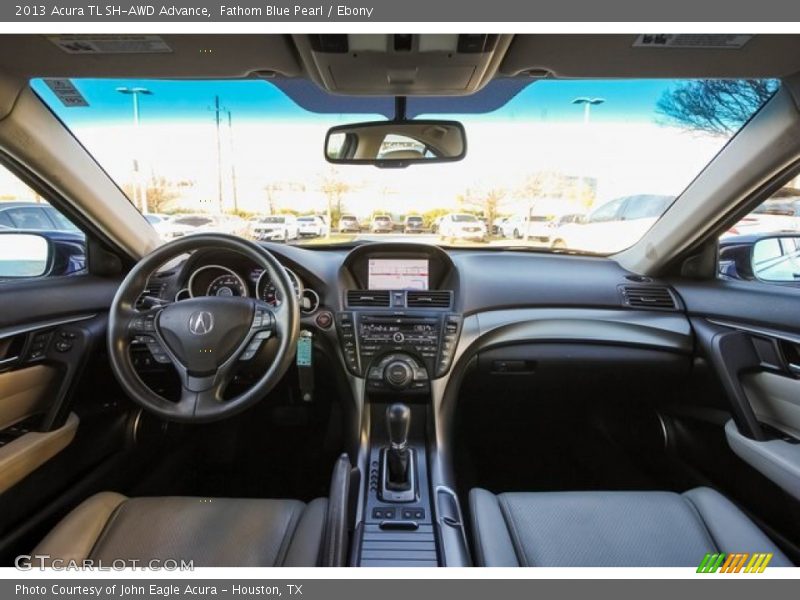 Fathom Blue Pearl / Ebony 2013 Acura TL SH-AWD Advance