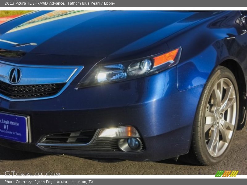 Fathom Blue Pearl / Ebony 2013 Acura TL SH-AWD Advance