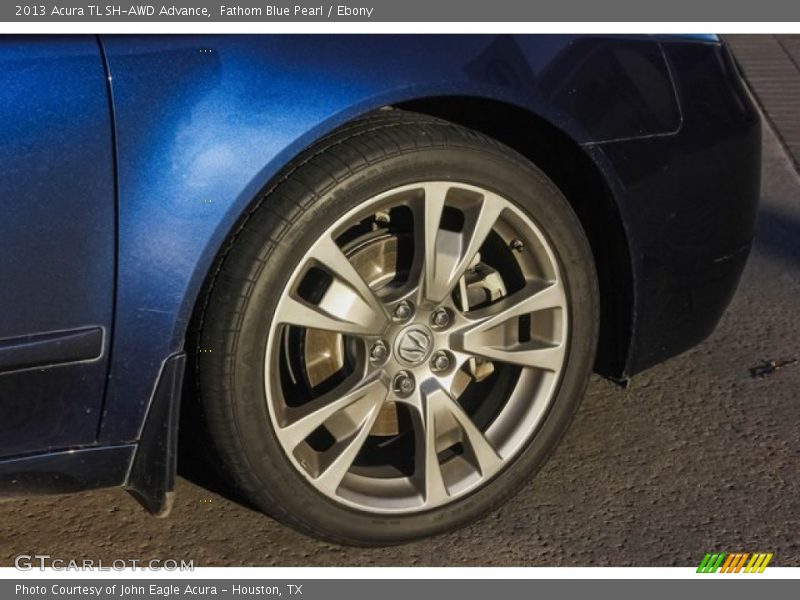 Fathom Blue Pearl / Ebony 2013 Acura TL SH-AWD Advance