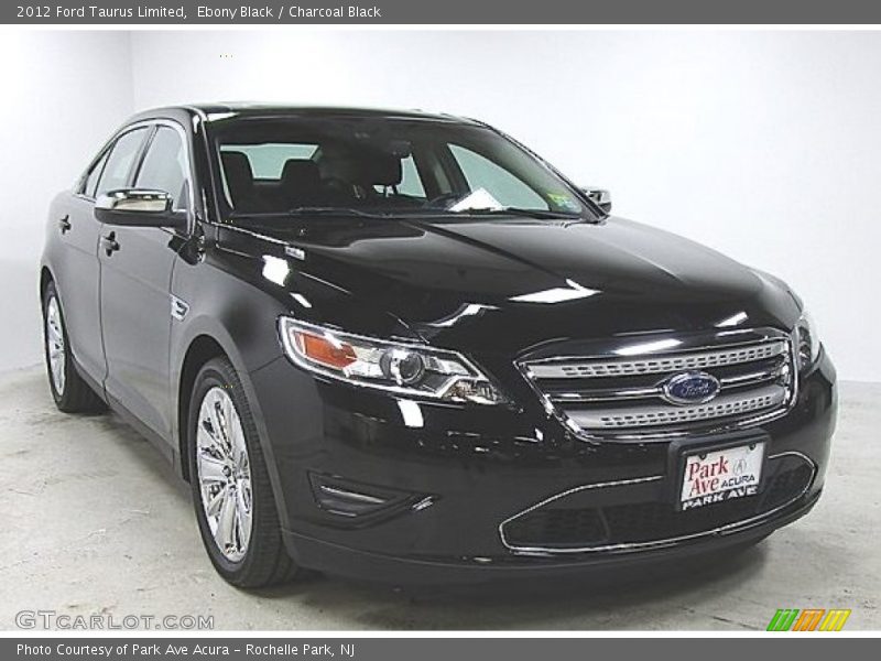 Ebony Black / Charcoal Black 2012 Ford Taurus Limited