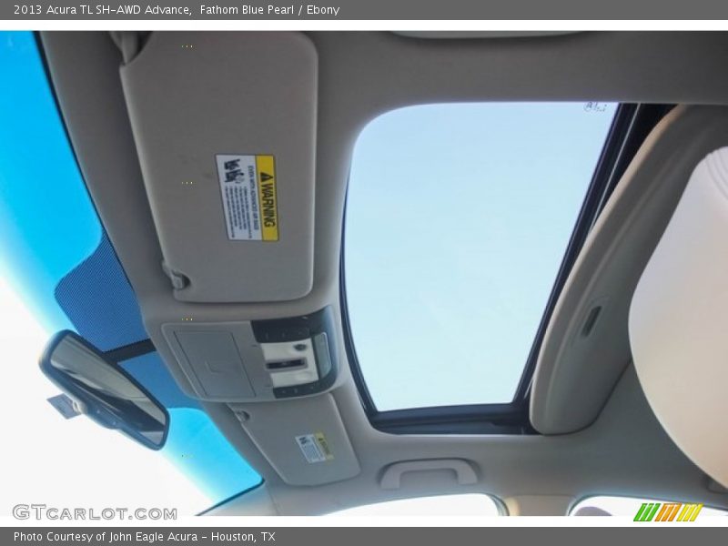 Fathom Blue Pearl / Ebony 2013 Acura TL SH-AWD Advance