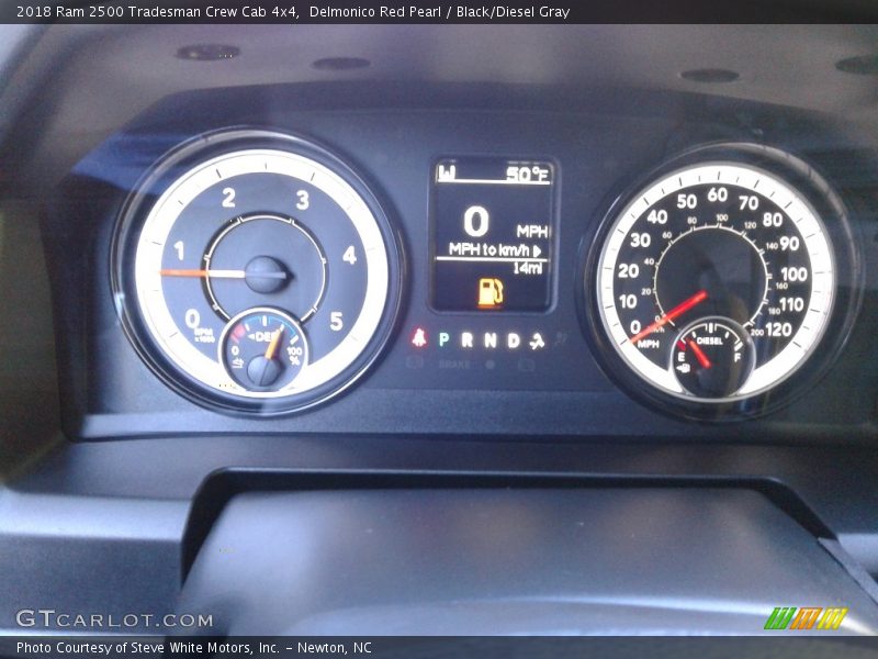 Delmonico Red Pearl / Black/Diesel Gray 2018 Ram 2500 Tradesman Crew Cab 4x4
