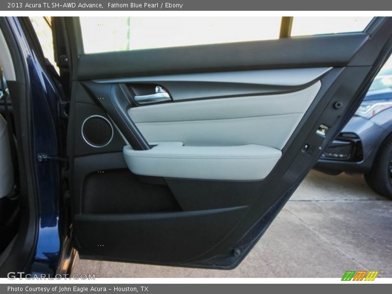 Fathom Blue Pearl / Ebony 2013 Acura TL SH-AWD Advance