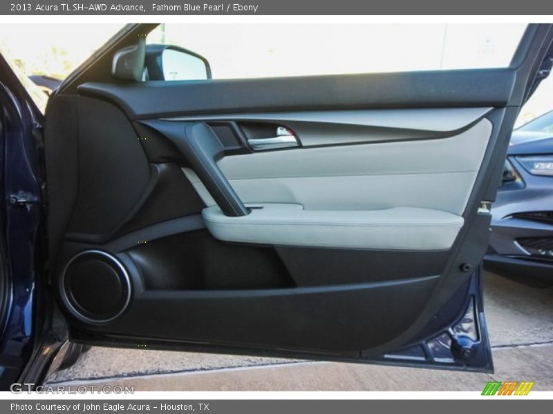 Fathom Blue Pearl / Ebony 2013 Acura TL SH-AWD Advance