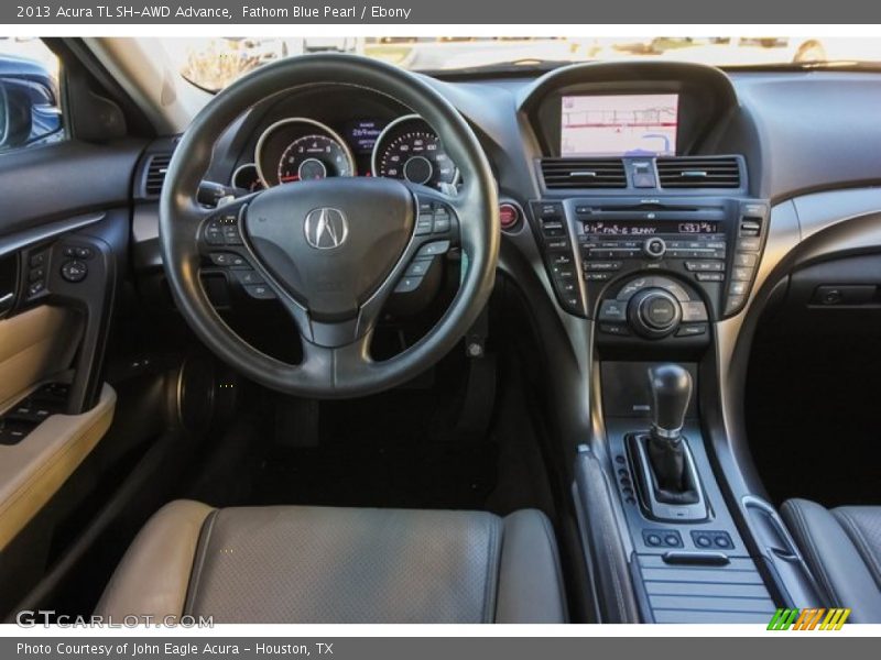 Fathom Blue Pearl / Ebony 2013 Acura TL SH-AWD Advance