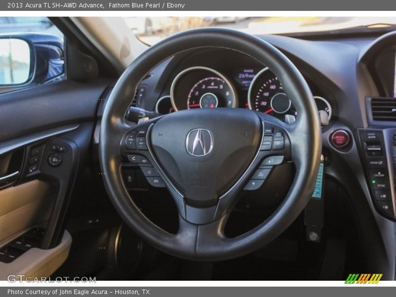 Fathom Blue Pearl / Ebony 2013 Acura TL SH-AWD Advance