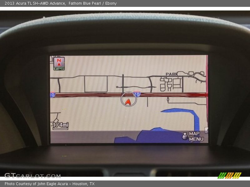 Fathom Blue Pearl / Ebony 2013 Acura TL SH-AWD Advance