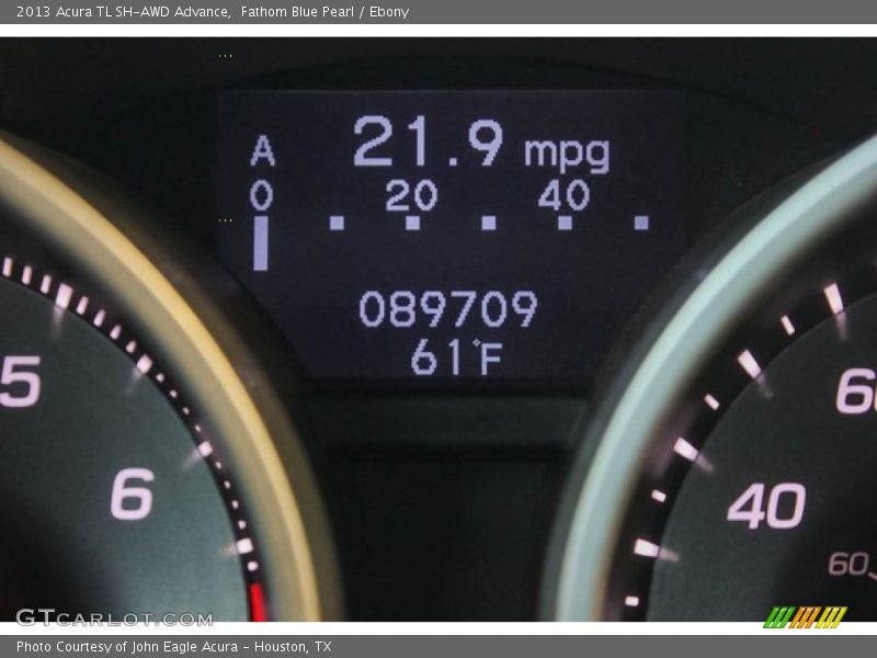 Fathom Blue Pearl / Ebony 2013 Acura TL SH-AWD Advance